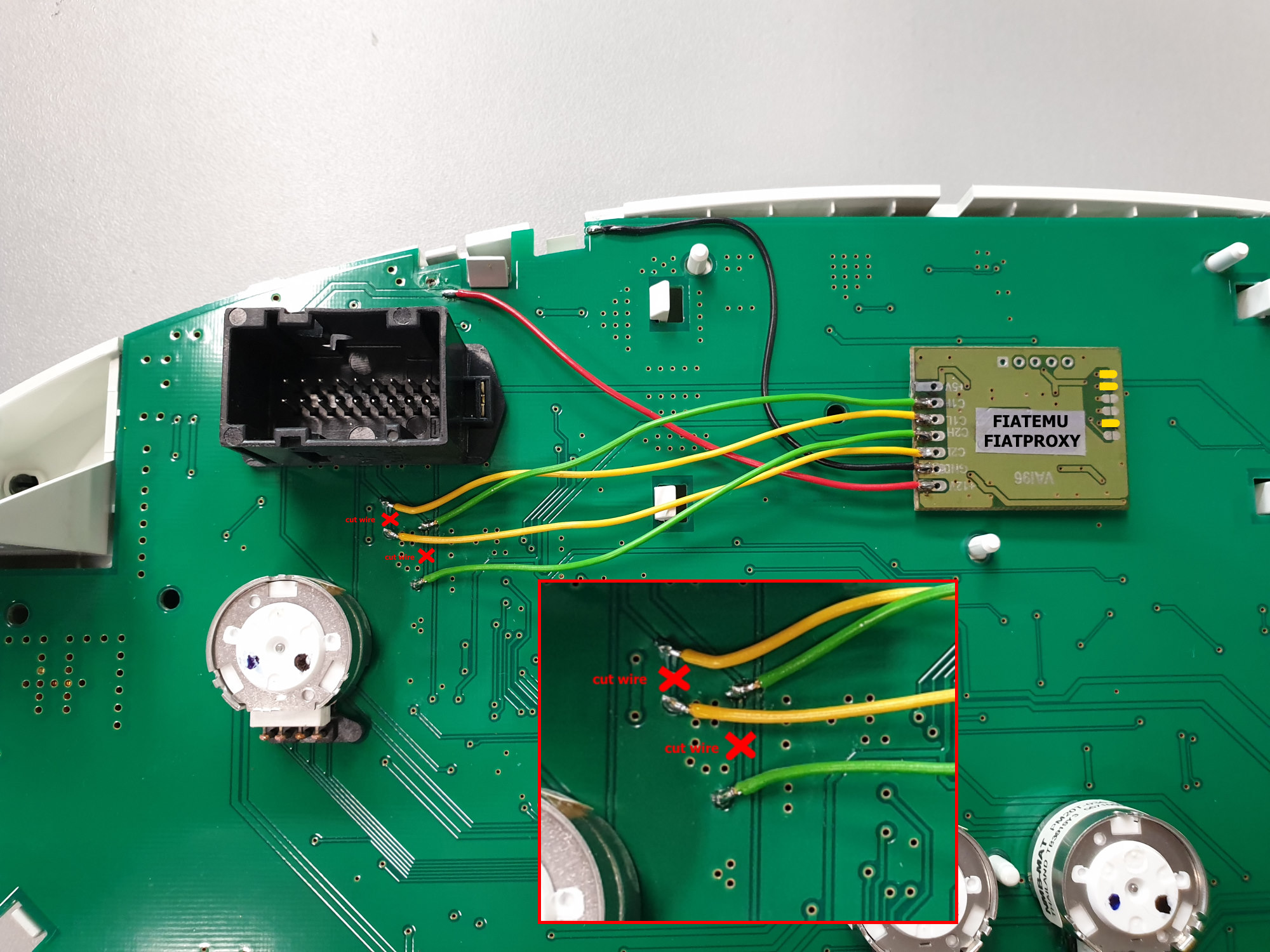 Instrument cluster flashing odometer ( proxy alignment ) repair emulator for FIAT 500, Ducato
